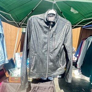 H&M Faux Leather Biker Jacket - Men’s XS